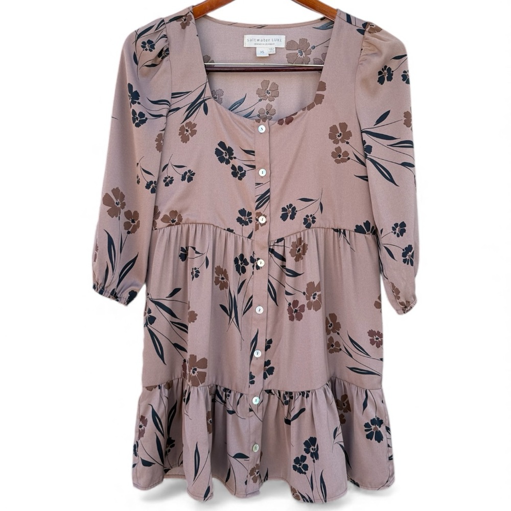 Saltwater LUXE x Anthropologie | Floral Mini Dress | XS